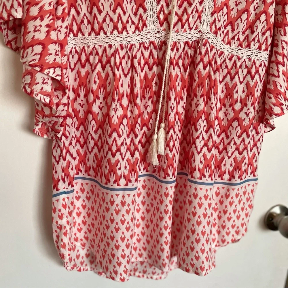 BeachLunchLounge Multicolor Wing Sleeve Top - Size M - Picture 3 of 11